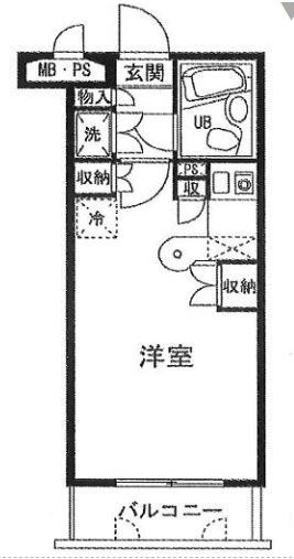 ワコーレ大島  507号室 間取り