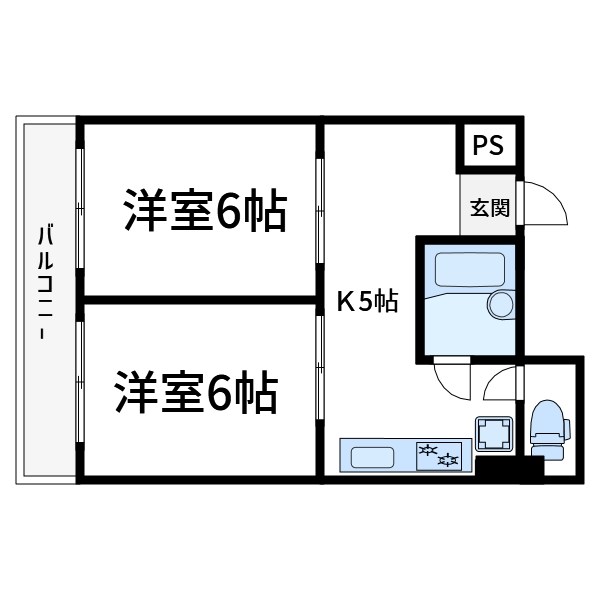 越前堀永谷マンション 間取り