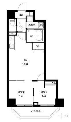 アーバンパーク入谷 間取り図