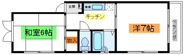 ヴィラハヤシ１  間取り
