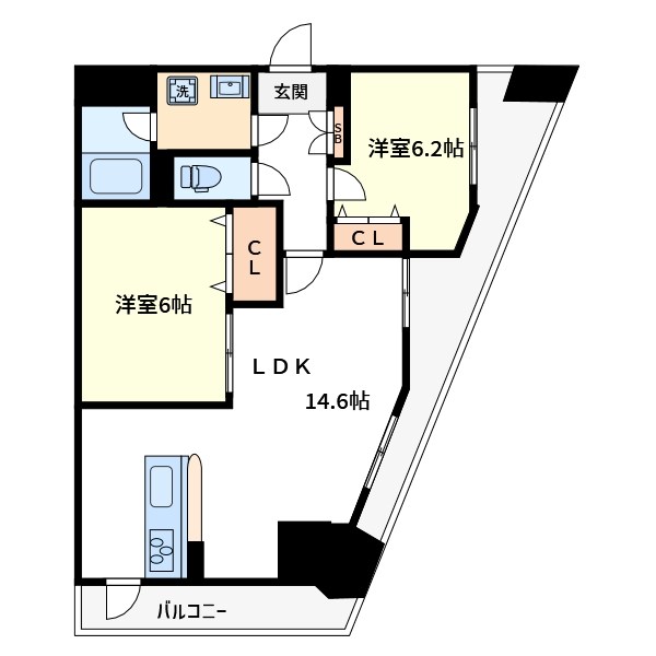 ドムール浅草 間取り図