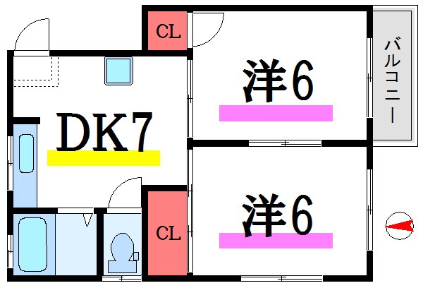 コーポ葵Ａ棟  間取り