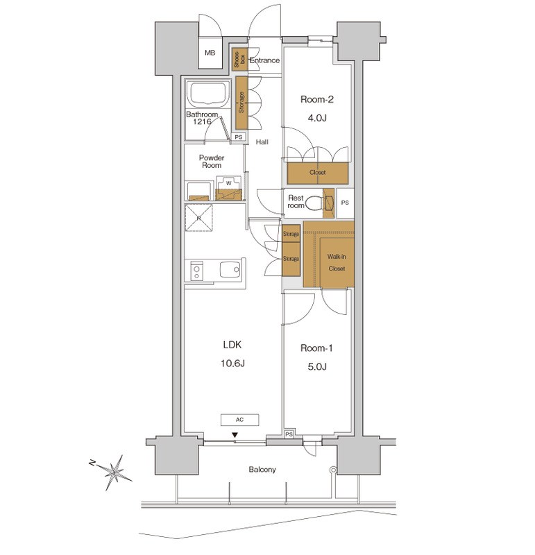 ＲＪＲプレシア東十条ガーデン 間取り