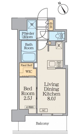 クレストコート門前仲町  間取り
