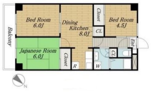 ファウンテン90 202号室 間取り
