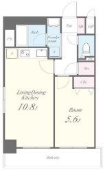 シャルマンドミール 403号室 間取り