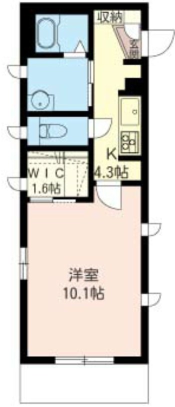 Ｌｏｔｕｓ　Ｎｏｖｅ 203号室 間取り