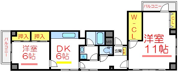 オークマンション 間取り図