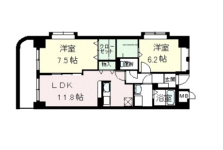 ラポール西大島　ウエスト 間取り