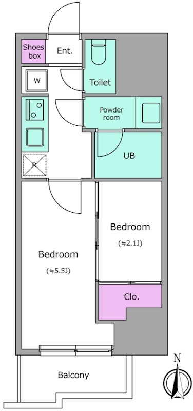 ドゥーエ亀戸Ⅲ 間取り