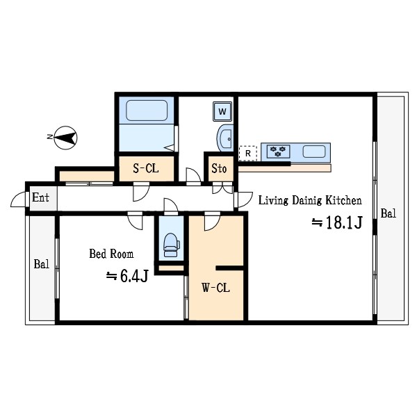 第２荒井プレイス 間取り