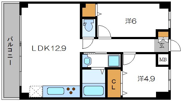 Ｐｕｒｅ　Ｌａ 603号室 間取り