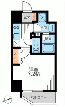 ザ・パーククロス門前仲町 間取り