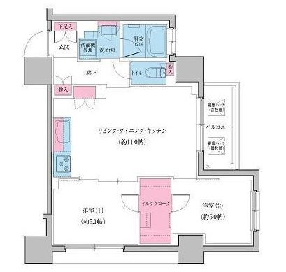 クレヴィアリグゼ日暮里  間取り図