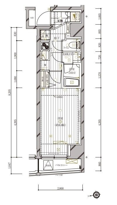 レガリス西日暮里ステーションフロント 間取り図