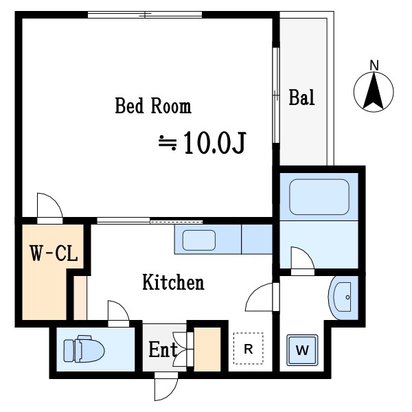 ARK GRANDE HAMA 505号室 間取り