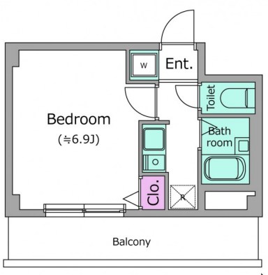レジディア浦安Ⅱ 603号室 間取り