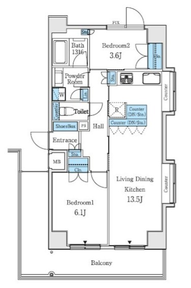 パークキューブ小岩 間取り