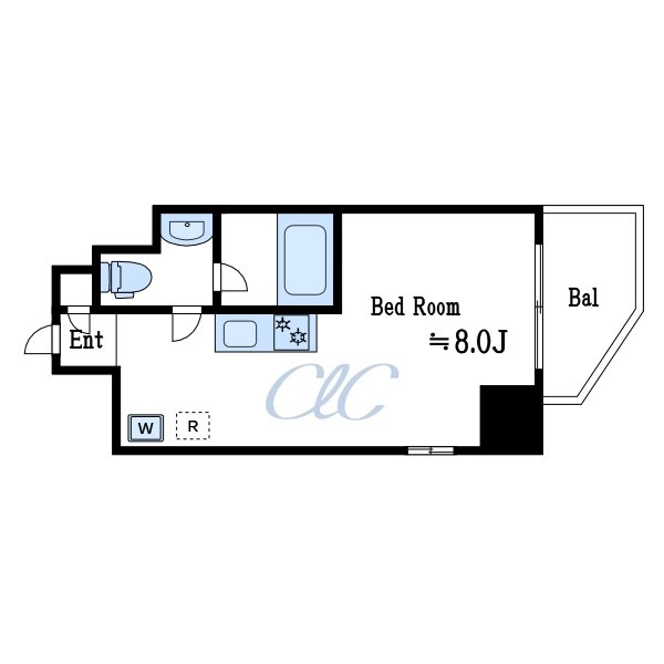 パークアクシス浦安 806号室 間取り