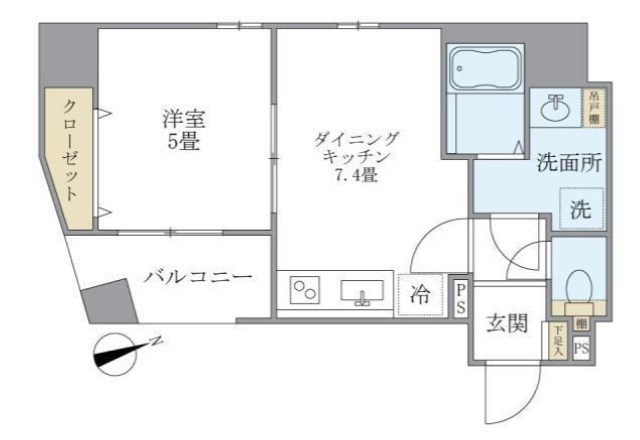 KDXレジデンス元浅草 間取り図
