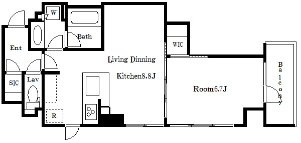 ザ・パークハビオ日本橋箱崎町  間取り図