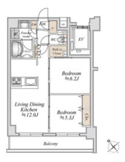 リアナアートパーク西葛西 間取り