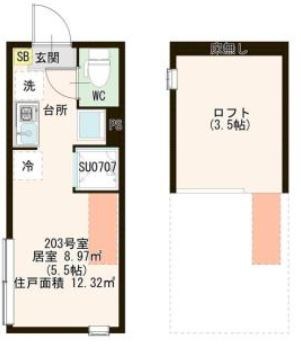 ハーモニーテラス町屋Ⅵ 間取り