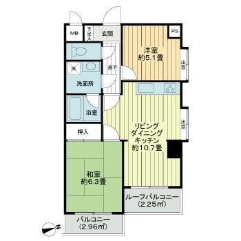 ライオンズマンション田端第２  間取り