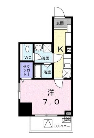 ＳＡＳＯＮ  806号室 間取り