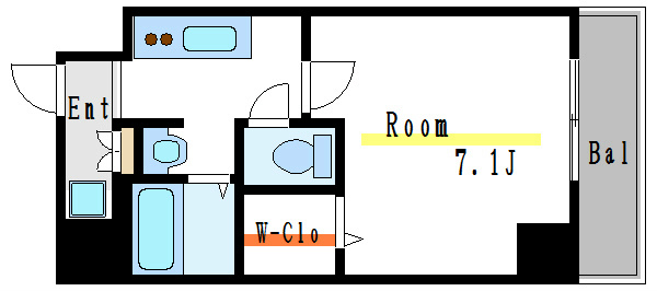 ジェイズクレイドル 503号室 間取り