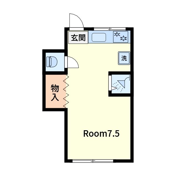 コーポM   間取り