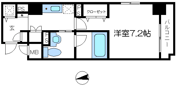 エクセル王子北 間取り図