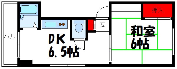 ハイツ小久保 間取り