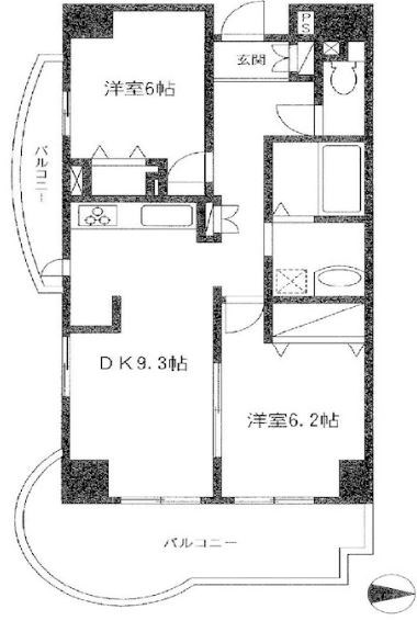 エスペランサ 803号室 間取り
