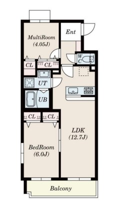 グランドアプティー 間取り図