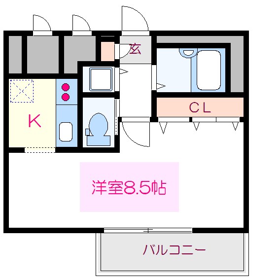 レニエ・ラ・ヴェルトゥ 間取り図