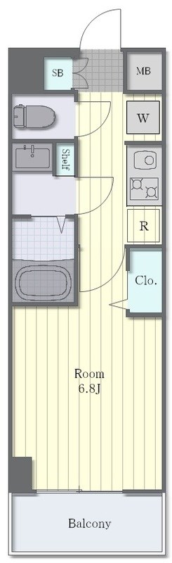 グランカーサ行徳 306号室 間取り