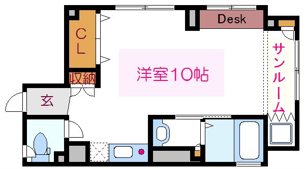 Ｆｉｕｍｅ　Ｖｅｎｔｉｓｅｉ 間取り図