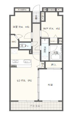 レーベンハイム西新井弐番館 202号室 間取り
