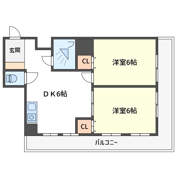 神部コーポ 間取り