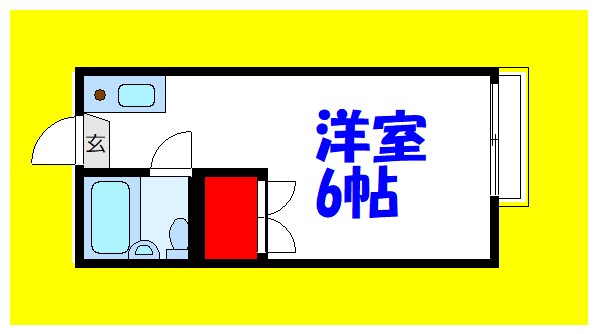 クレール2 226号室 間取り