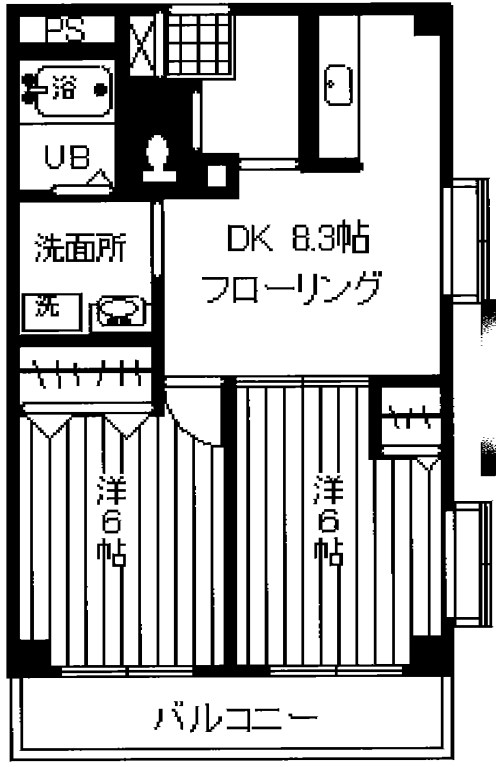 マンション・コイムⅤ 501号室 間取り