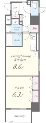 ラクレールフォンテーヌ  間取り