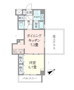 イーストコート平野  602号室 間取り