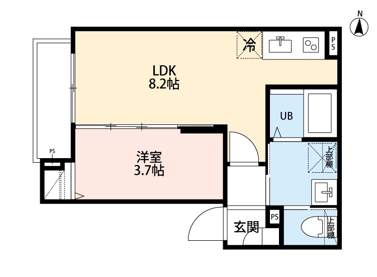 メゾン・リヴィエール熊野前 間取り