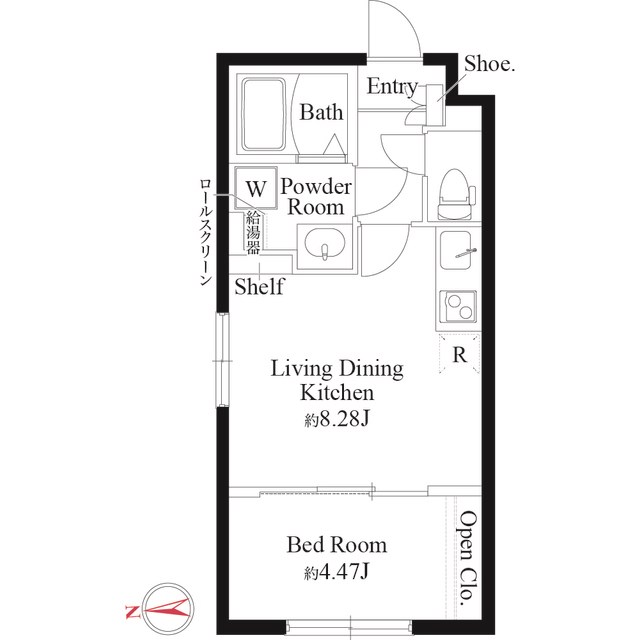 CASA　PIAZZA　北千住 間取り