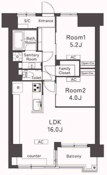 Belleviage Ayase 間取り図