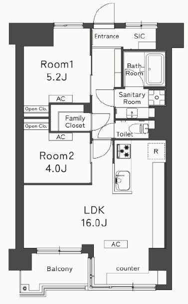 Belleviage Ayase 間取り図