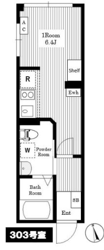 Air Tower Nippori Ｂ棟 間取り