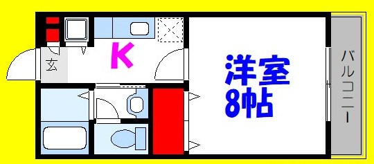 マンション風香 205号室 間取り
